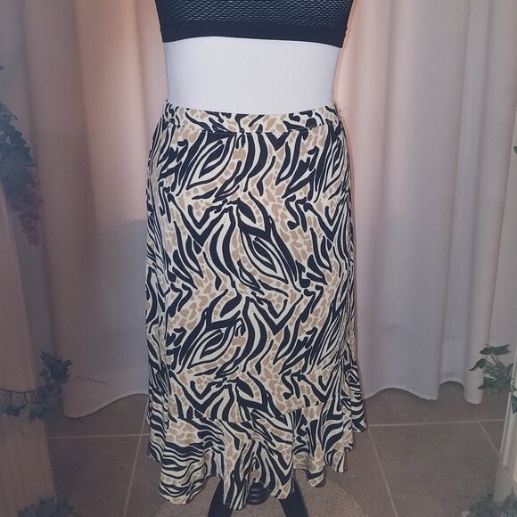 Jaclyn Smith zebra print skirt large - Picture 3 of 3